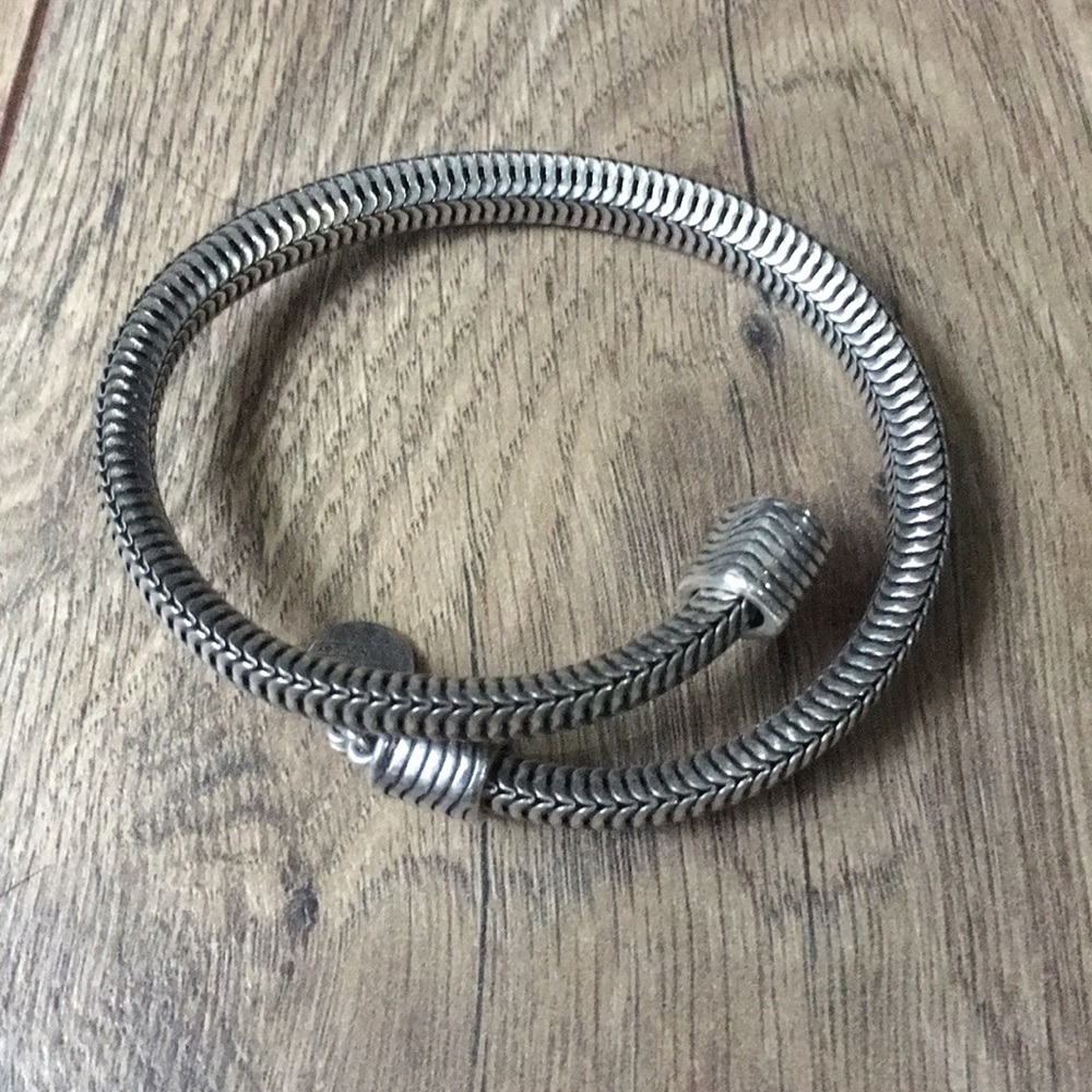 Alex and Ani Silver wrap bracelet